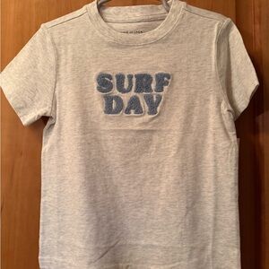 Janie and Jack Surf Day Tee - Light Gray and Blue
